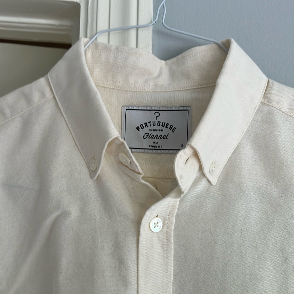 Portuguese Flannel Belavista Oxford - Off White - Small